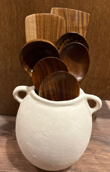 Solid Teak Wood Cooking Utensil Set